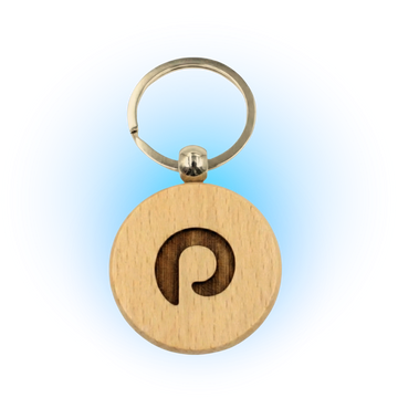 Porte-clés Rond en Bois - Panorami-k
